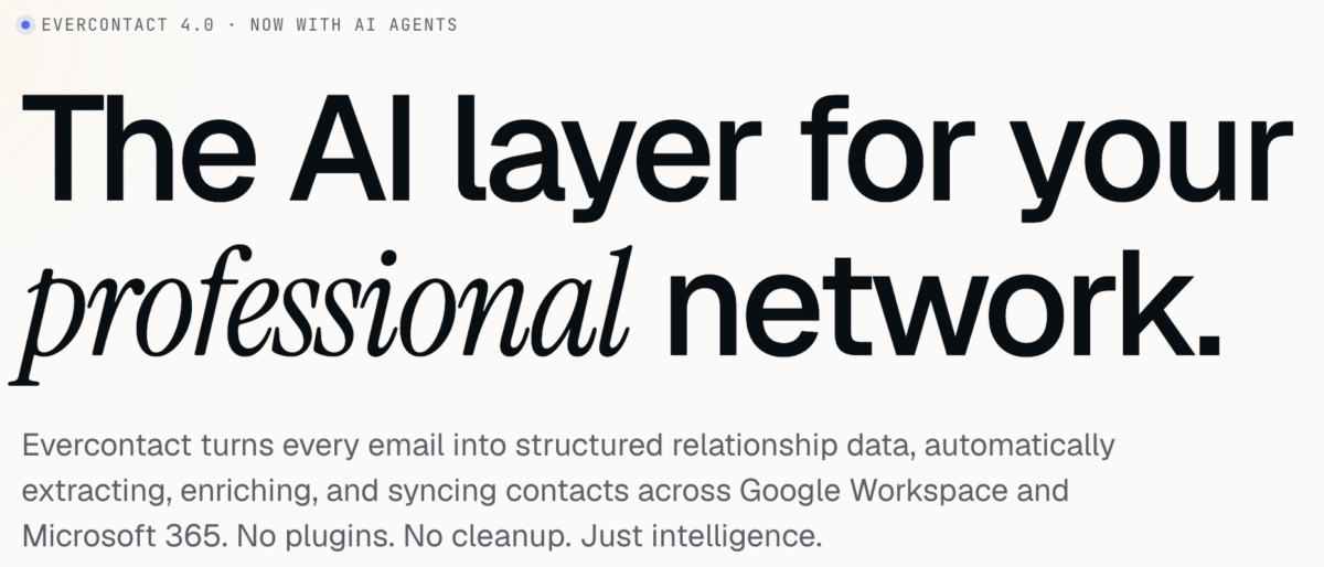 We rebuilt Evercontact around one idea: your inbox is already your CRM